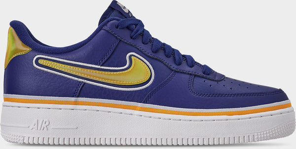[AJ7748-400] MENS NIKE AIR FORCE 1 LOW SPORT 'NBA DEEP ROYAL UNIVERSITY GOLD'