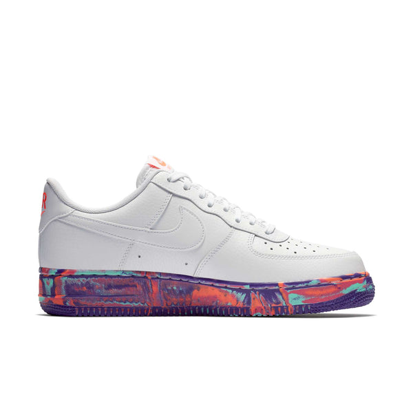[AJ9507-100] Mens Nike Air Force 1 Low 'White Multi-Color Marble'