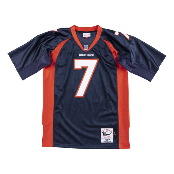 [AJY6CP18024-DBRNAVY97JEL] Mens Mitchell & Ness NFL Authentic Jersey Denver Broncos 1997 John Elway