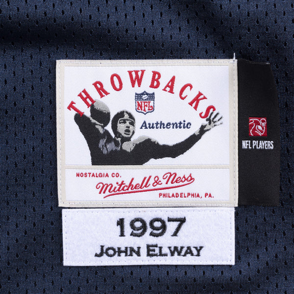 [AJY6CP18024-DBRNAVY97JEL] Mens Mitchell & Ness NFL Authentic Jersey Denver Broncos 1997 John Elway
