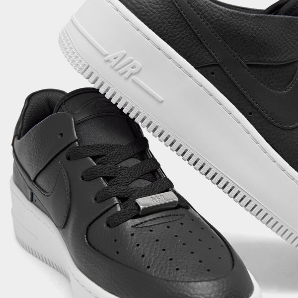 [AR5339-002] WOMENS NIKE AIR FORCE 1 SAGE LOW 'BLACK WHITE'