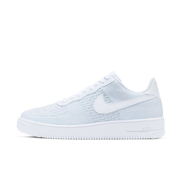 [AV3042-100] Mens NIKE AIR FORCE 1 FLYKNIT LOW 2.0 'PURE PLATINUM'