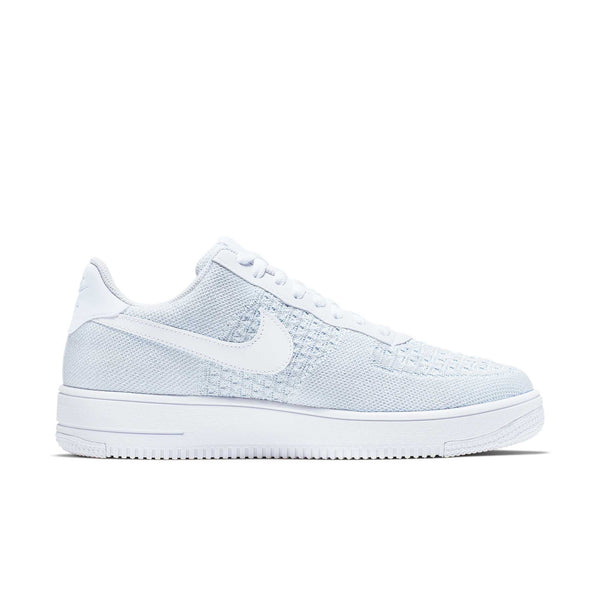 [AV3042-100] Mens NIKE AIR FORCE 1 FLYKNIT LOW 2.0 'PURE PLATINUM'