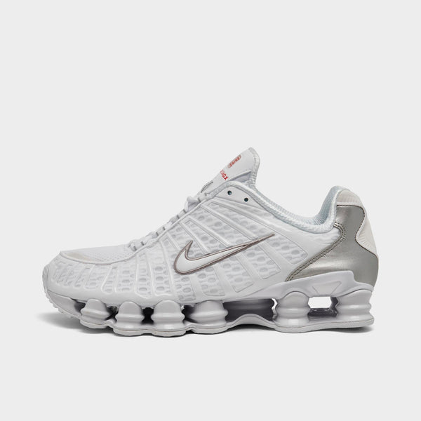 [AV3595-100] MENS NIKE SHOX TL 'WHITE METALLIC SILVER'