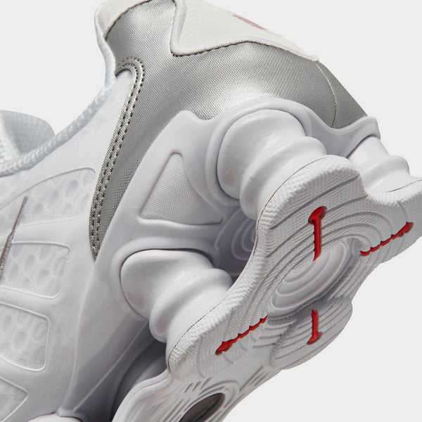 [AV3595-100] MENS NIKE SHOX TL 'WHITE METALLIC SILVER'