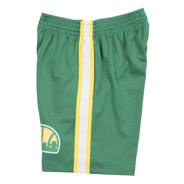 [SMSHGS18252-SSUDKGN94] Mens Mitchell & Ness NBA Swingman Road Shorts Seattle Supersonics 94-95