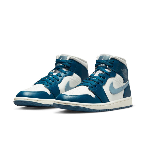 [BQ6472-414] Womens Air Jordan Retro 1 Mid 'French Blue'