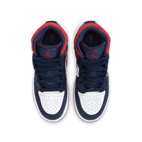 [BQ6931-104] Grade School Air Jordan Retro 1 Mid 'SE USA' (GS)
