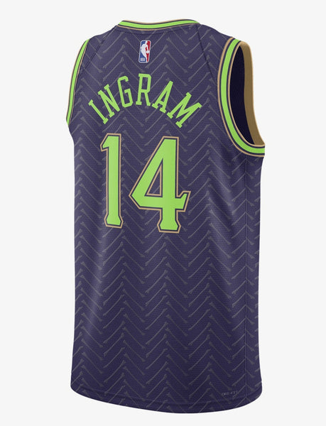 [FQ4351-538] MENS NIKE NBA NEW ORLEANS PELICANS 24/25 CITY EDITION '14 INGRAM' SWINGMAN JERSEY