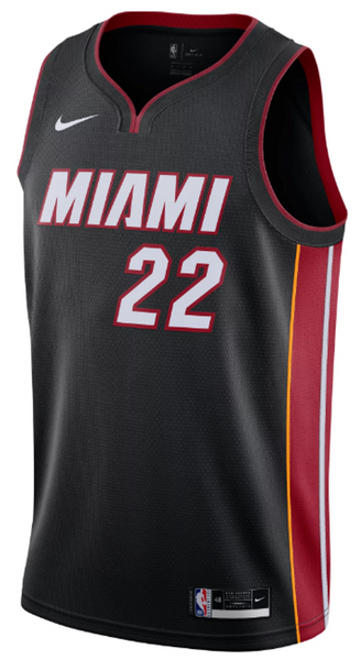 [9Z2B7BZ2P-HEAJB] YOUTH NIKE NBA HEAT 'BUTLER' SWINGMAN JERSEY ICON EDITION