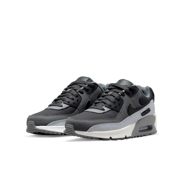 [CD6864-015] Grade School Nike AIR MAX 90 LEATHER 'ANTHRACITE DARK GREY (GS)'