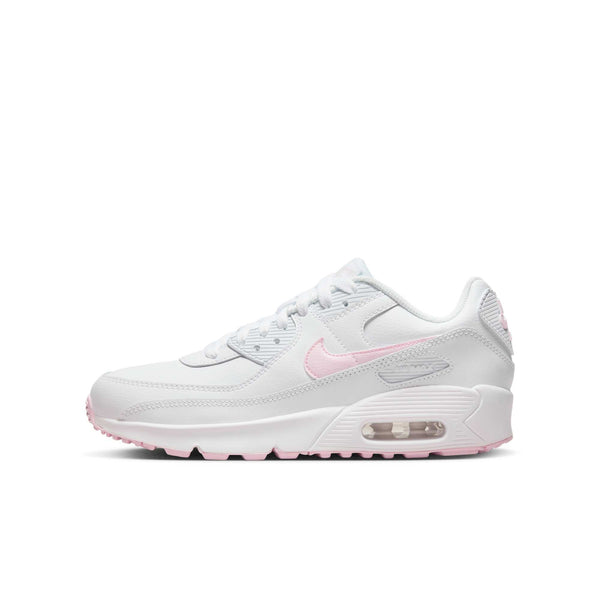 [CD6864-121] Grade School Nike AIR MAX 90 LEATHER GS 'WHITE PINK FOAM'