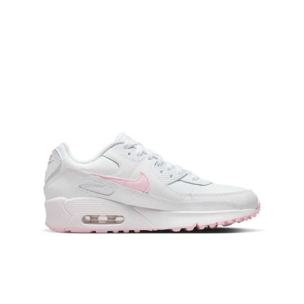 [CD6864-121] Grade School Nike AIR MAX 90 LEATHER GS 'WHITE PINK FOAM'