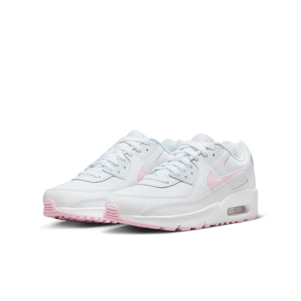 [CD6864-121] Grade School Nike AIR MAX 90 LEATHER GS 'WHITE PINK FOAM'