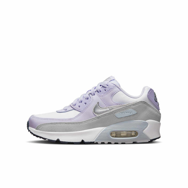 [CD6864-123] GRADE SCHOOL NIKE AIR MAX 90 LEATHER GS 'VIOLET FROST'