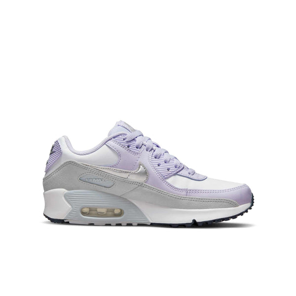 [CD6864-123] GRADE SCHOOL NIKE AIR MAX 90 LEATHER GS 'VIOLET FROST'