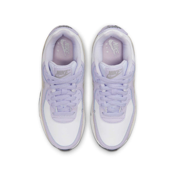 [CD6864-123] GRADE SCHOOL NIKE AIR MAX 90 LEATHER GS 'VIOLET FROST'
