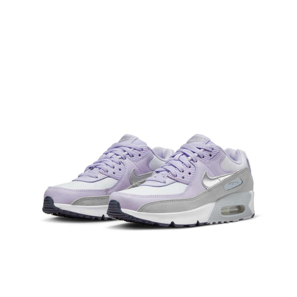 [CD6864-123] GRADE SCHOOL NIKE AIR MAX 90 LEATHER GS 'VIOLET FROST'