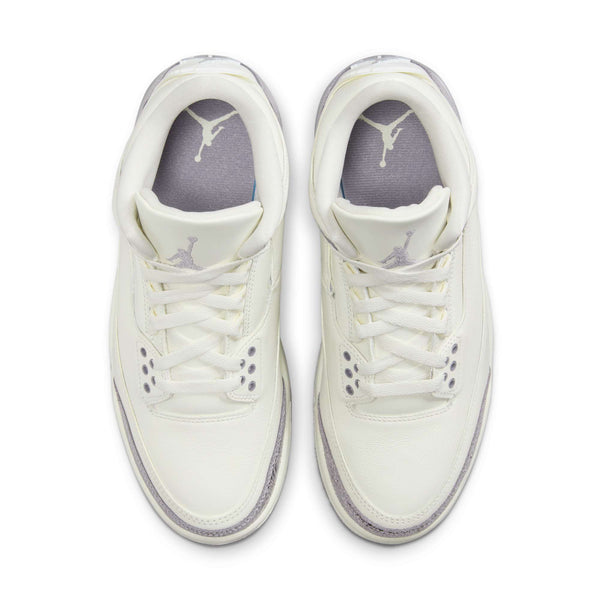 [CK9246-100] Womens Air Jordan RETRO 3 'Sail Cement Grey '