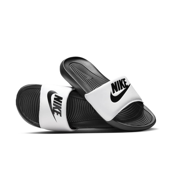 [CN9675-005] MENS NIKE VICTORI ONE SLIDE 'WHITE BLACK'
