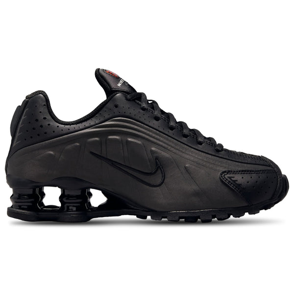 [CW2626-003] GRADE SCHOOL NIKE SHOX R4 'BLACK BRIGHT CRIMSON'
