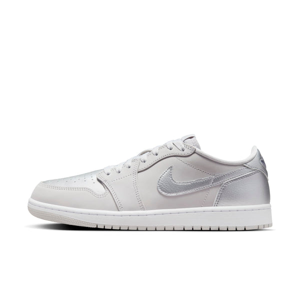 [CZ0790-002] Mens Air Jordan RETRO 1 LOW OG 'METALLIC SILVER'