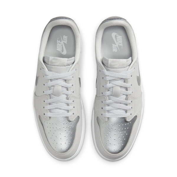 [CZ0790-002] Mens Air Jordan RETRO 1 LOW OG 'METALLIC SILVER'