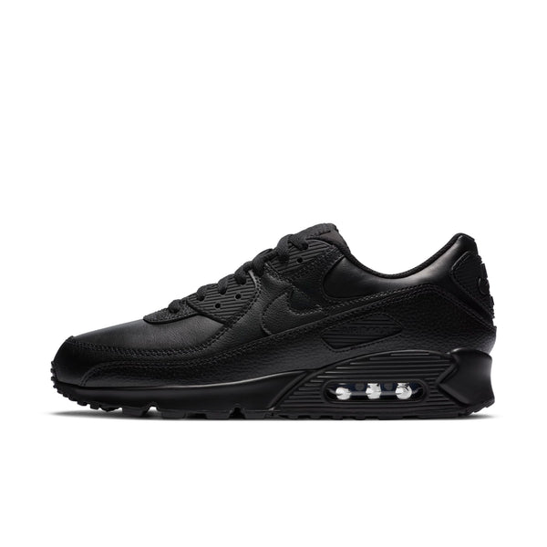 [CZ5594-001] Mens Nike AIR MAX 90 'LEATHER TRIPLE BLACK'