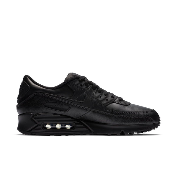 [CZ5594-001] Mens Nike AIR MAX 90 'LEATHER TRIPLE BLACK'
