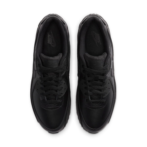 [CZ5594-001] Mens Nike AIR MAX 90 'LEATHER TRIPLE BLACK'
