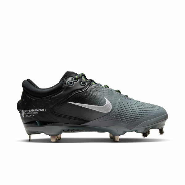 [CZ5917-001] WOMENS NIKE HYPERDIAMOND 4 ELITE 'BLACK COOL GREY'