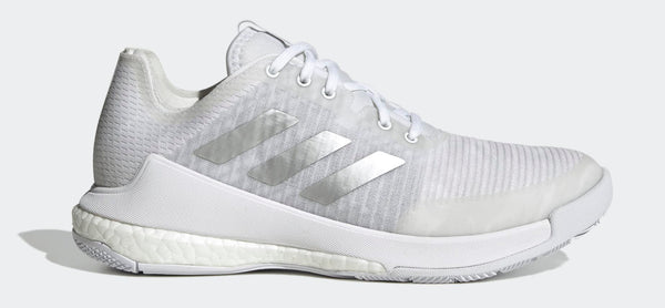 [HR0635] WOMENS ADIDAS CRAZYFLIGHT 'WHITE SILVER METALLIC'