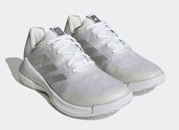 [HR0635] WOMENS ADIDAS CRAZYFLIGHT 'WHITE SILVER METALLIC'
