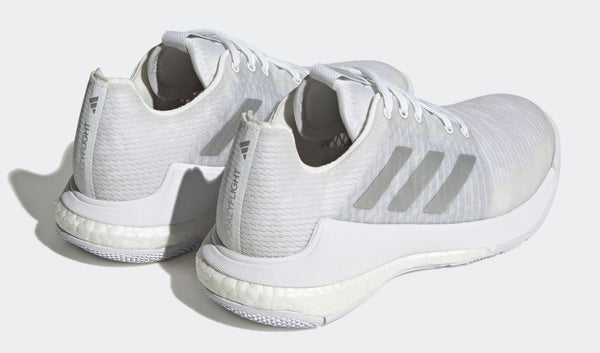 [HR0635] WOMENS ADIDAS CRAZYFLIGHT 'WHITE SILVER METALLIC'