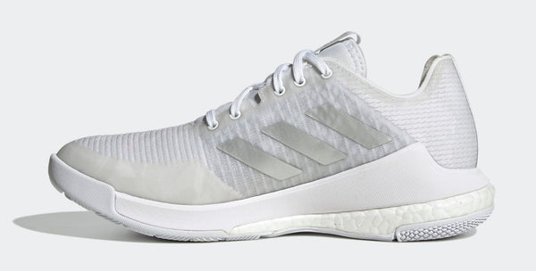 [HR0635] WOMENS ADIDAS CRAZYFLIGHT 'WHITE SILVER METALLIC'