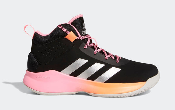 [GX4793] YOUTH ADIDAS CROSS 'EM UP 5 WIDE (GS) 'BLACK BEAM PINK'