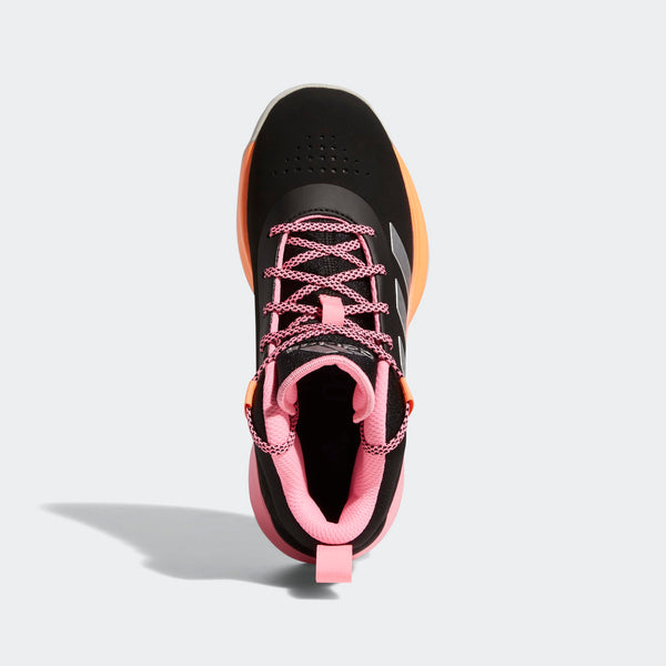 [GX4793] YOUTH ADIDAS CROSS 'EM UP 5 WIDE (GS) 'BLACK BEAM PINK'