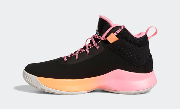 [GX4793] YOUTH ADIDAS CROSS 'EM UP 5 WIDE (GS) 'BLACK BEAM PINK'