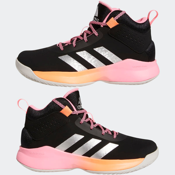 [GX4793] YOUTH ADIDAS CROSS 'EM UP 5 WIDE (GS) 'BLACK BEAM PINK'