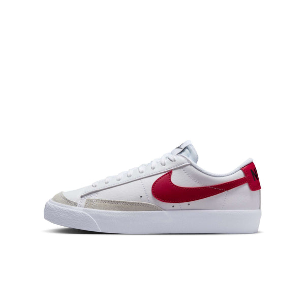 [DA4074-126] GRADE SCHOOL NIKE BLAZER LOW '77 'WHITE BLACK GYM RED' (GS)