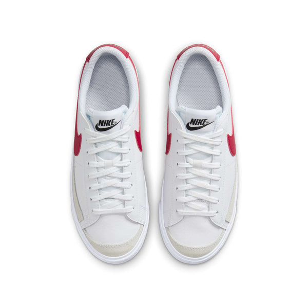 [DA4074-126] GRADE SCHOOL NIKE BLAZER LOW '77 'WHITE BLACK GYM RED' (GS)