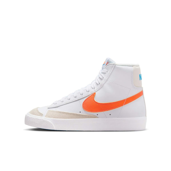 [DA4086-116] GRADE SCHOOL NIKE BLAZER MID 77 'WHITE TOTAL ORANGE' (GS)