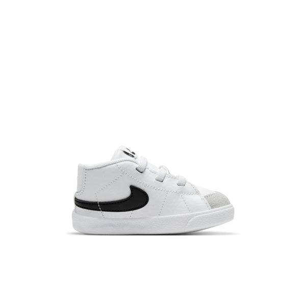 [DA5536-100] Toddler Nike BLAZER MID CRIB BOOTIE 'WHITE BLACK'