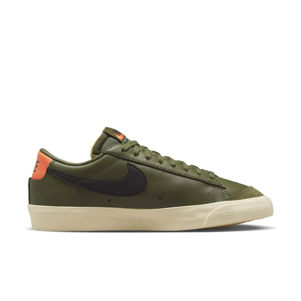 [DC4769-201] Womens Nike BLAZER LOW 77 'MEDIUM OLIVE ORANGE TRANS'