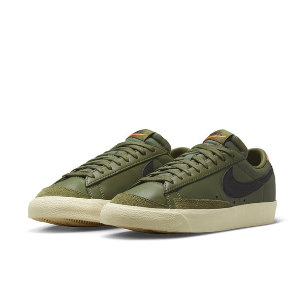 [DC4769-201] Womens Nike BLAZER LOW 77 'MEDIUM OLIVE ORANGE TRANS'