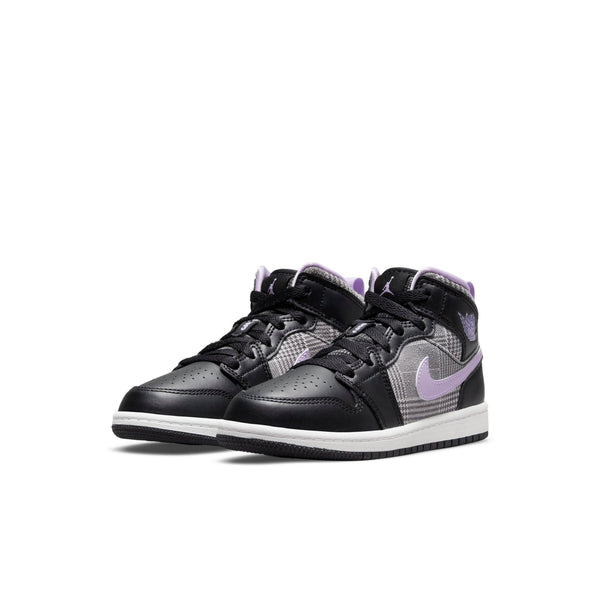 [DC7227-015] Preschool Air Jordan Retro 1 MID 'Houndstooth' (PS)