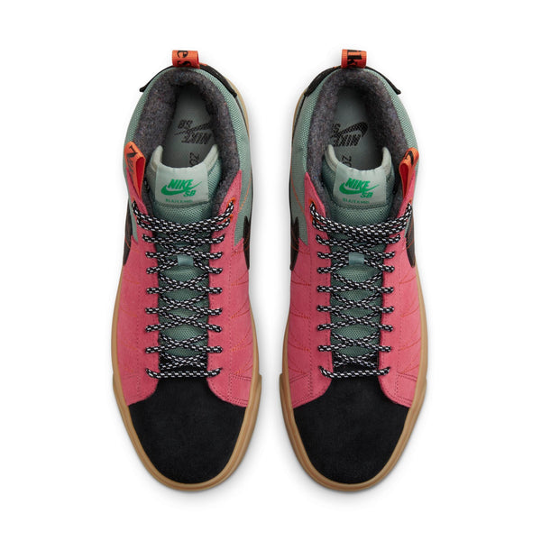 [DC8903-301] Mens Nike SB ZOOM BLAZER MID PRM 'ACCLIMATE COOL GREY YELLOW STRIKE'