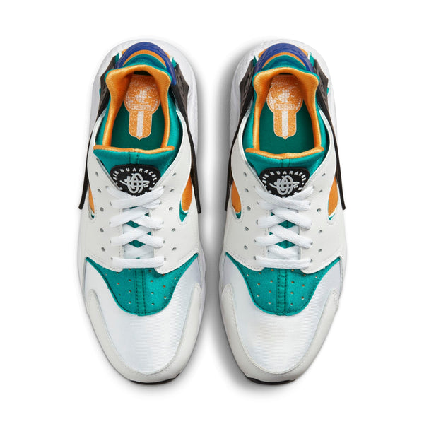 [DD1068-110] Mens Nike AIR HUARACHE 'WHITE BLUE EMERALD RESIN'