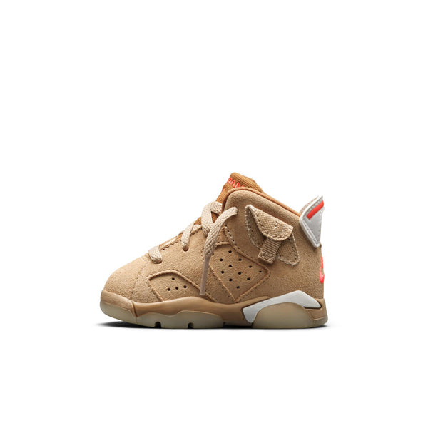 [DH0692-200] TODDLERS AIR JORDAN RETRO 6 'TRAVIS SCOTT BRITISH KHAKI' (TD)