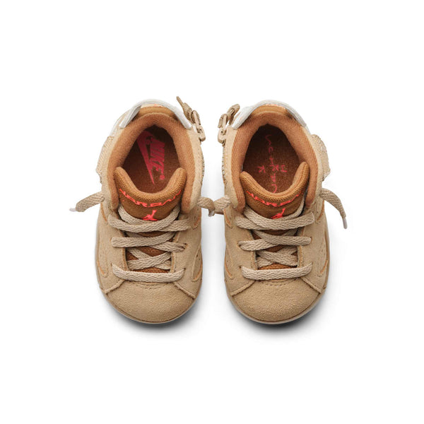 [DH0692-200] TODDLERS AIR JORDAN RETRO 6 'TRAVIS SCOTT BRITISH KHAKI' (TD)